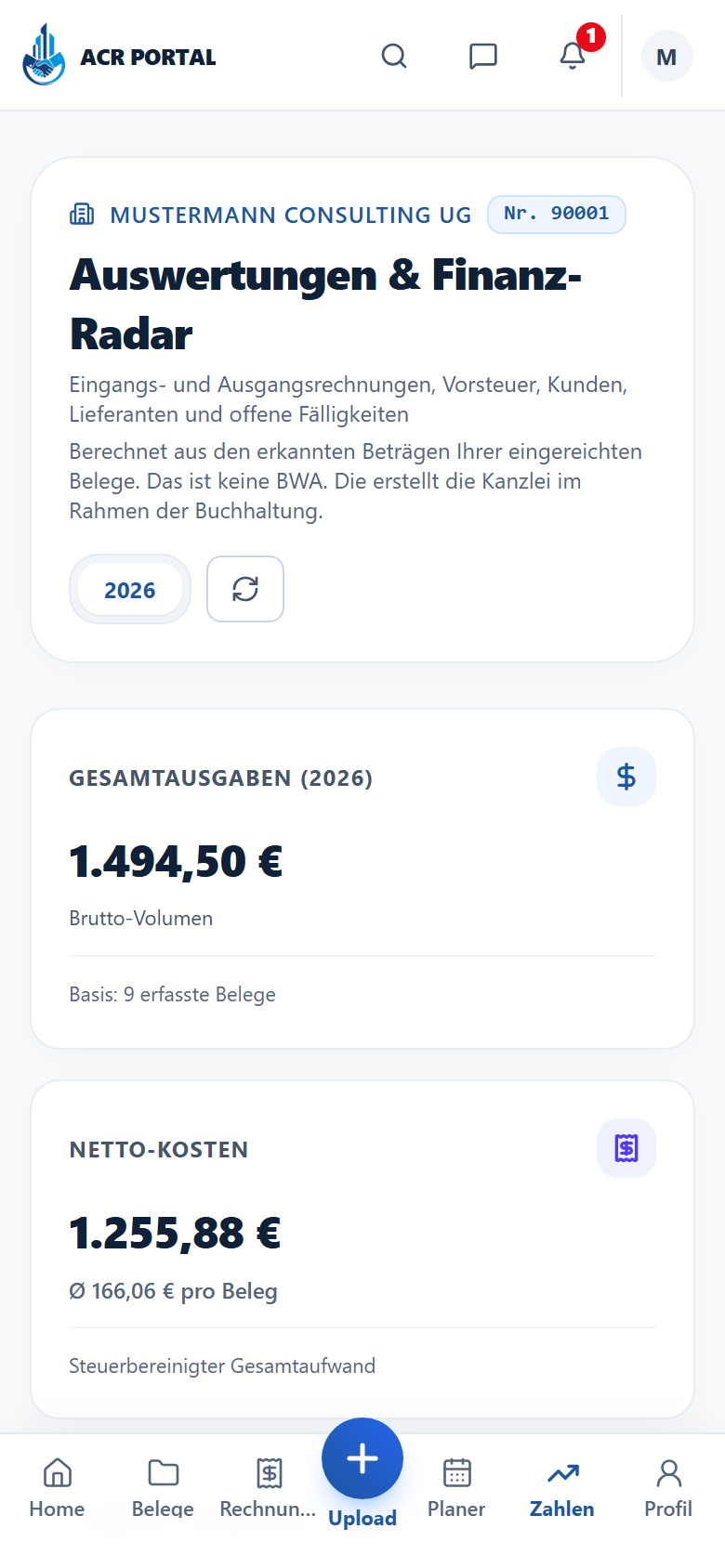 Finanz-Radar: Zahlen, die Sie verstehen – Mobil