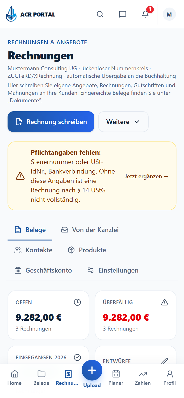 Rechnungen schreiben: Ihr Rechnungsprogramm ist dabei – Mobil